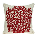 Parkland Collection Canna Accent Beige Pillow Cover With Poly Insert