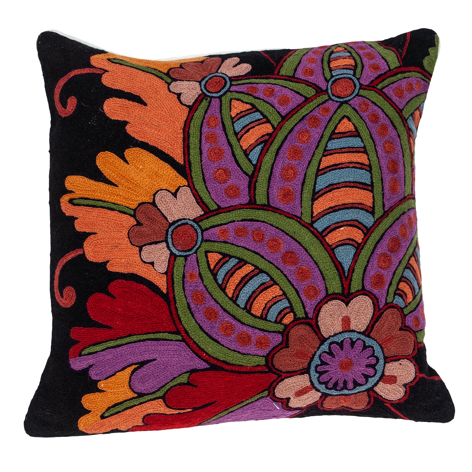 Parkland Collection Siacca Accent Black Pillow Cover With Poly Insert
