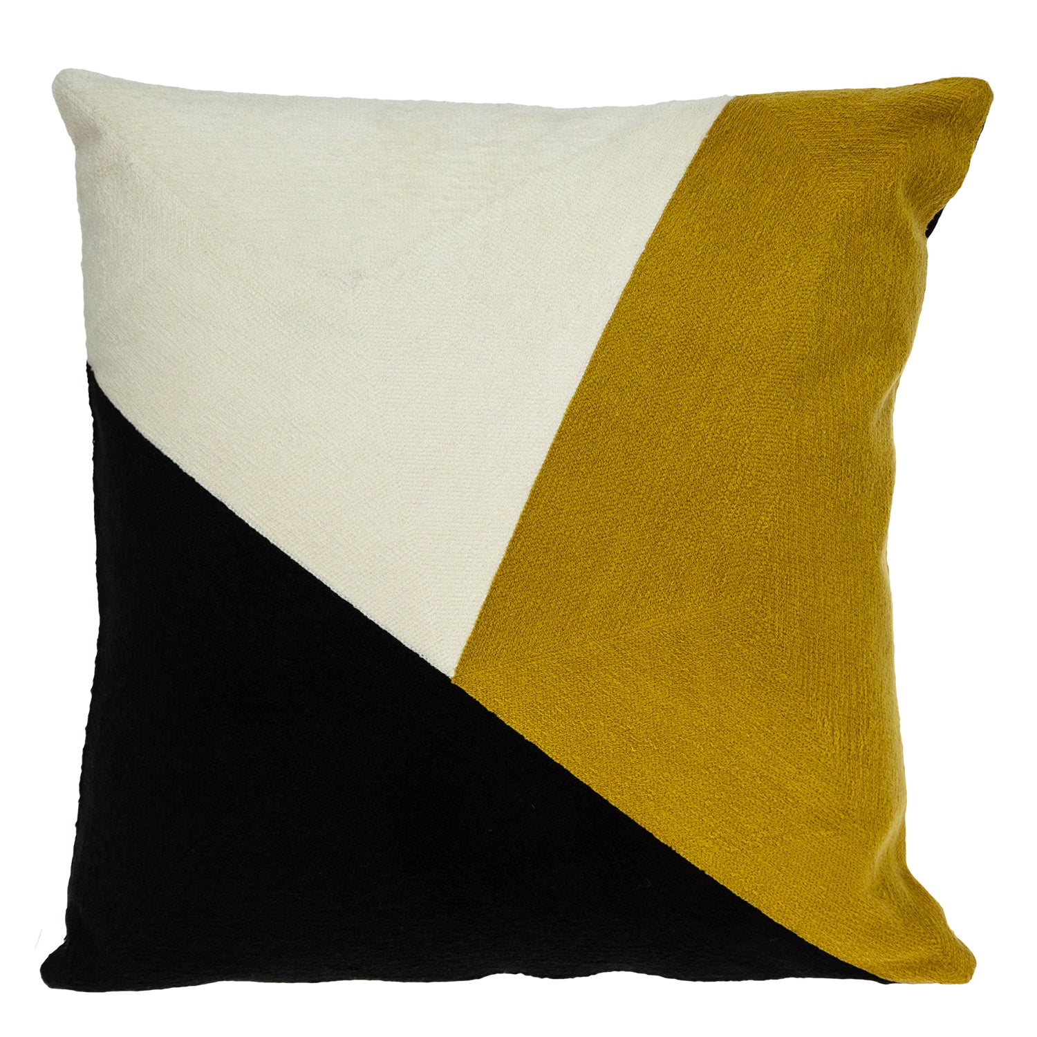 Parkland Collection Lineo Contemporary Multicolor Pillow Cover With Poly Insert