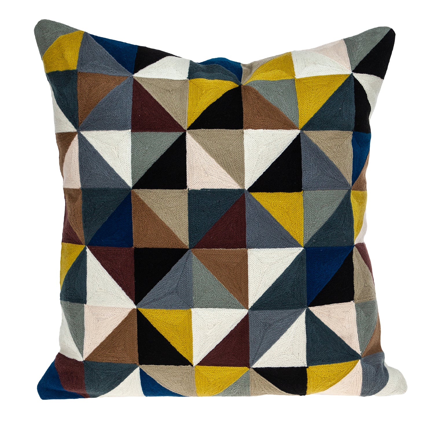 Parkland Collection Eskora Contemporary Multicolor Pillow Cover With Poly Insert