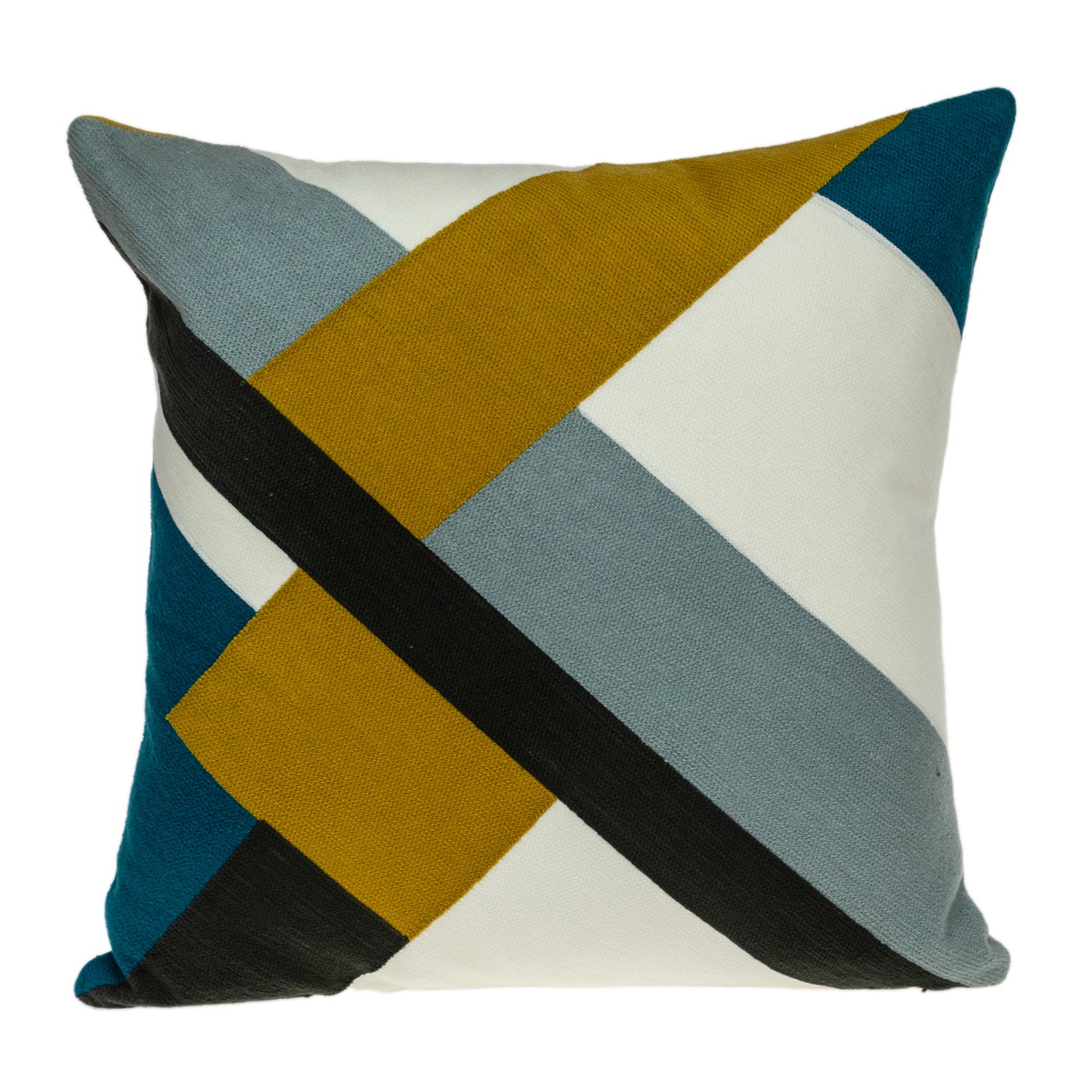 Parkland Collection Lumen Contemporary Multicolor Pillow Cover With Poly Insert