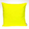 Parkland Collection Transitional Solid Yellow Square 16 Inch  X 16 Inch  Pillow