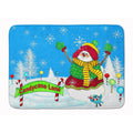 Carolines Treasures Candy Cane Lane Snowman Floor Mat 19 x 27 Multicolor