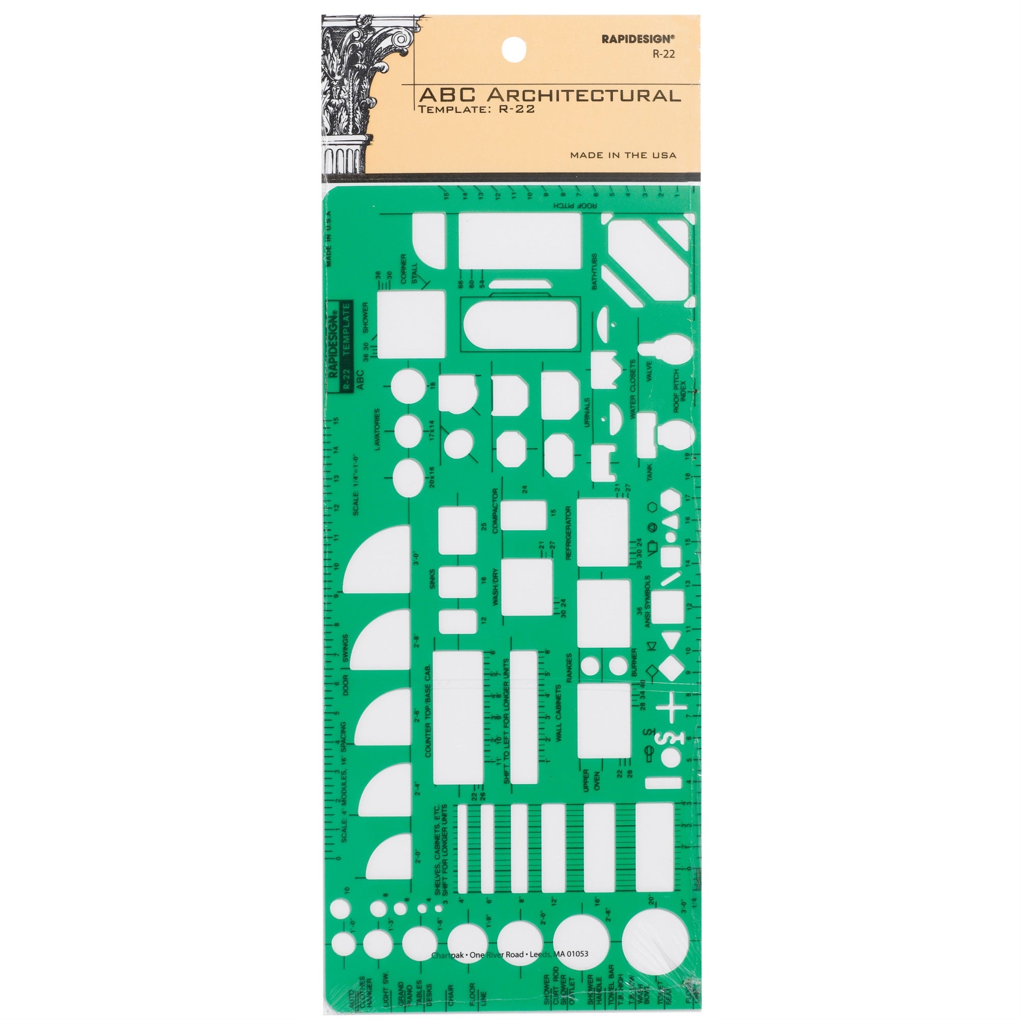 Pickett Abc Architectural Template, 1/4' = 1'