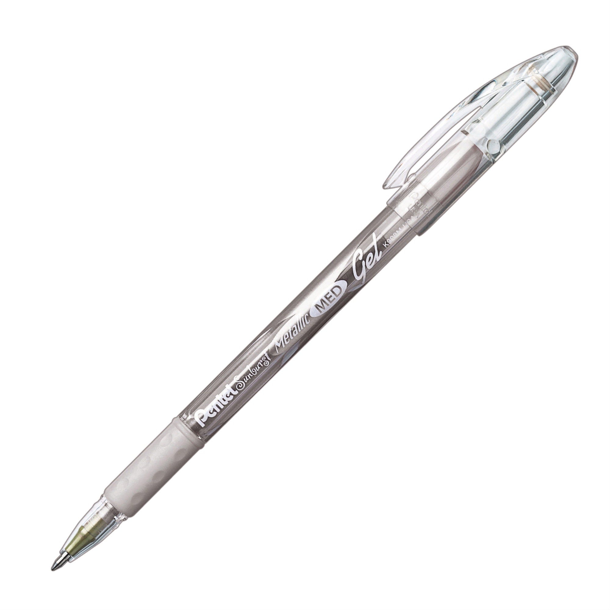 Pentel Sunburst Metallic Gel Pen, Silver