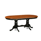 East West Furniture PLKE5-BCH-W 5 Piece Kitchen Table & Chairs Set Includes an Oval Dining Room Table with Butterfly Leaf and 4 Solid Wood Seat Chairs, 42x78 Inch, Black & Cherry