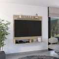 Beijing Floating Entertainment Center, One Superior Shelf, Two Shelves, Space For The Tvs Up 55 Inch