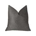 Plutus Cleopatra Blue And Gold Luxury Throw Pillow - Double Sided  20' X 30' Queen