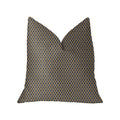 Plutus Zurie Bliss Prussian Blue Luxury Throw Pillow - Double Sided  20' X 26' Standard
