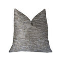 Plutus Montage Beige Luxury Throw Pillow - Double Sided  12' X 20'