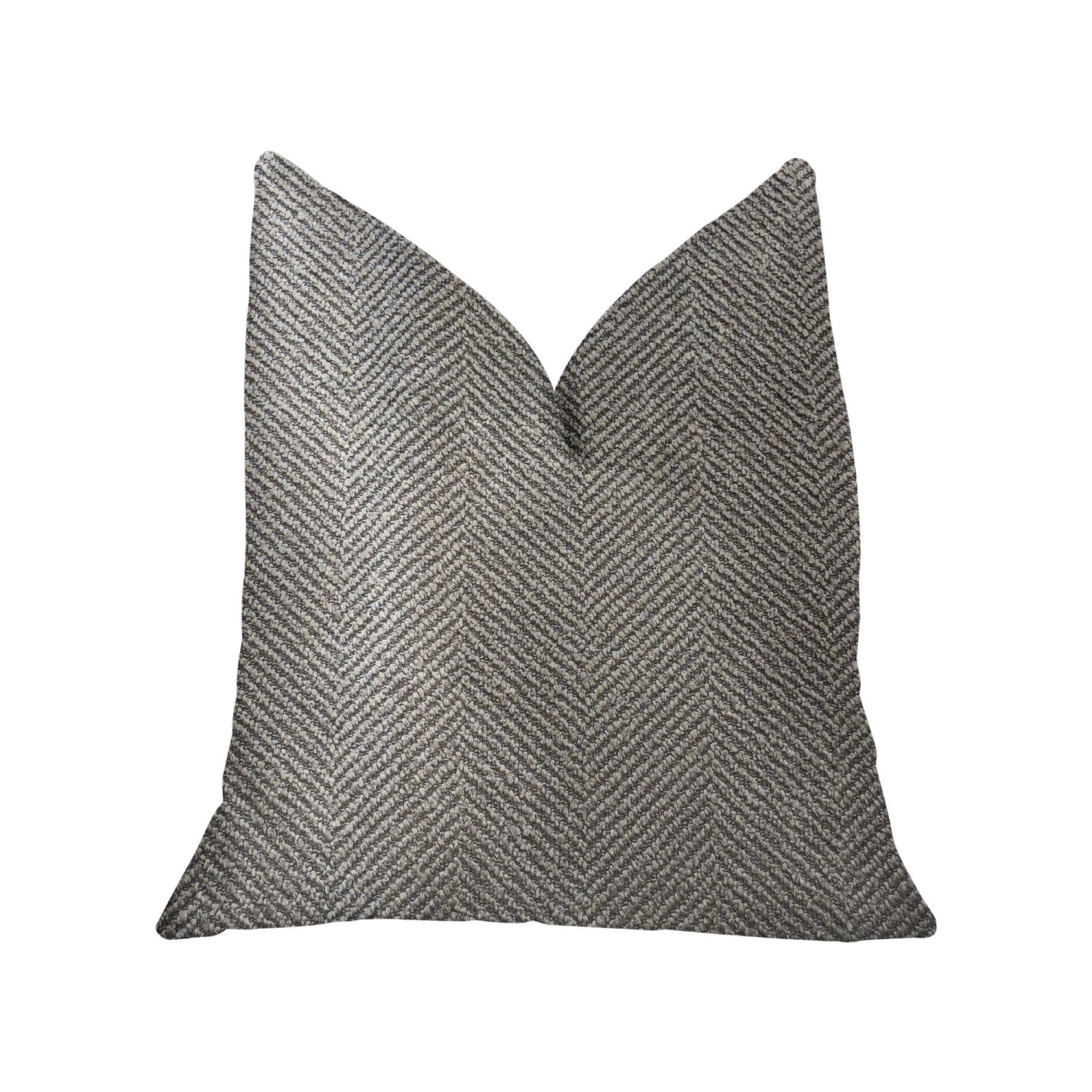 Plutus New Wave Hillside Brown Luxury Throw Pillow - Double Sided  20' X 26' Standard