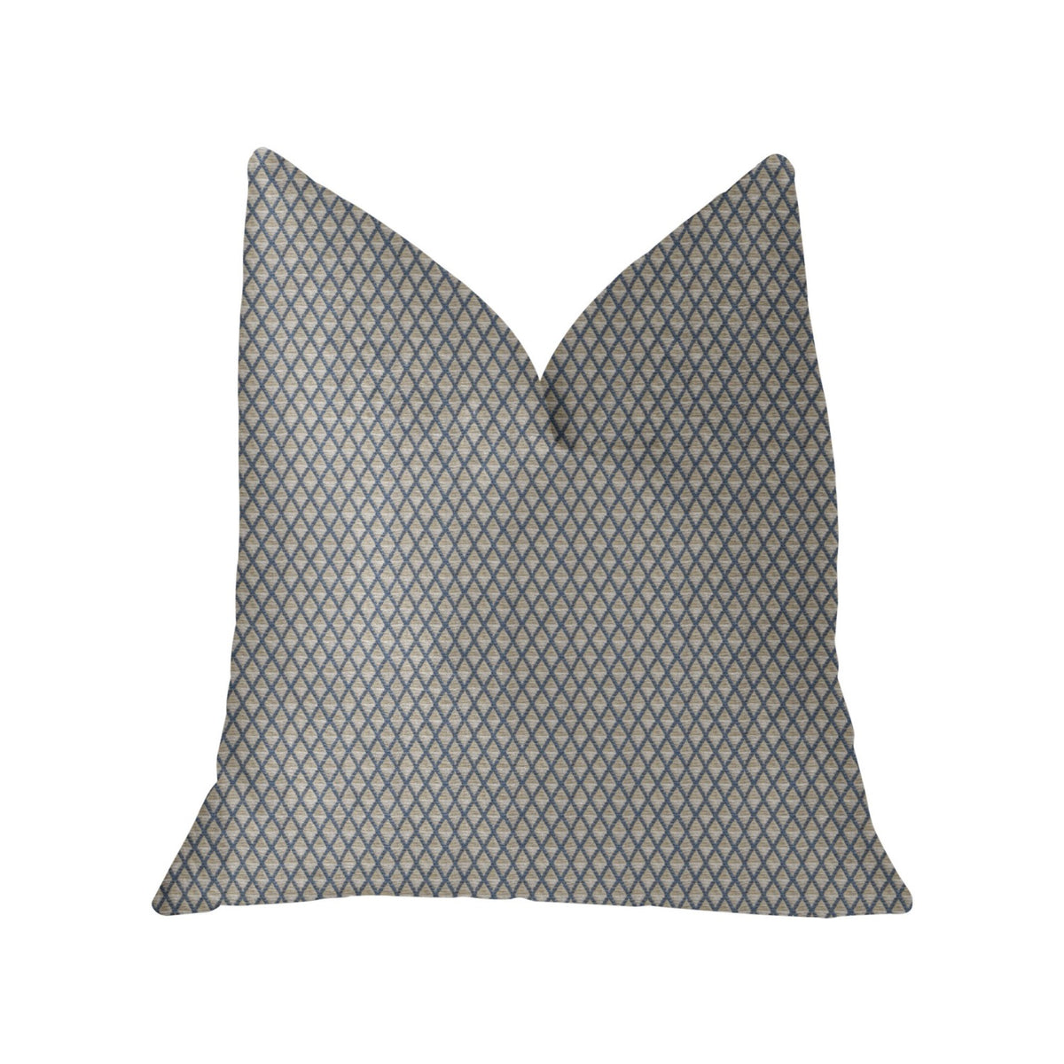 Plutus Highland Ridge Yellow, Blue And Ivory Luxury Throw Pillow - Double Sided  20' X 36' King