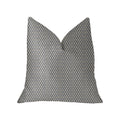 Plutus Highland Ridge Yellow, Blue And Ivory Luxury Throw Pillow - Double Sided  22' X 22'