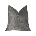 Plutus Drizziling Mist Gray Luxury Throw Pillow - Double Sided  20' X 30' Queen