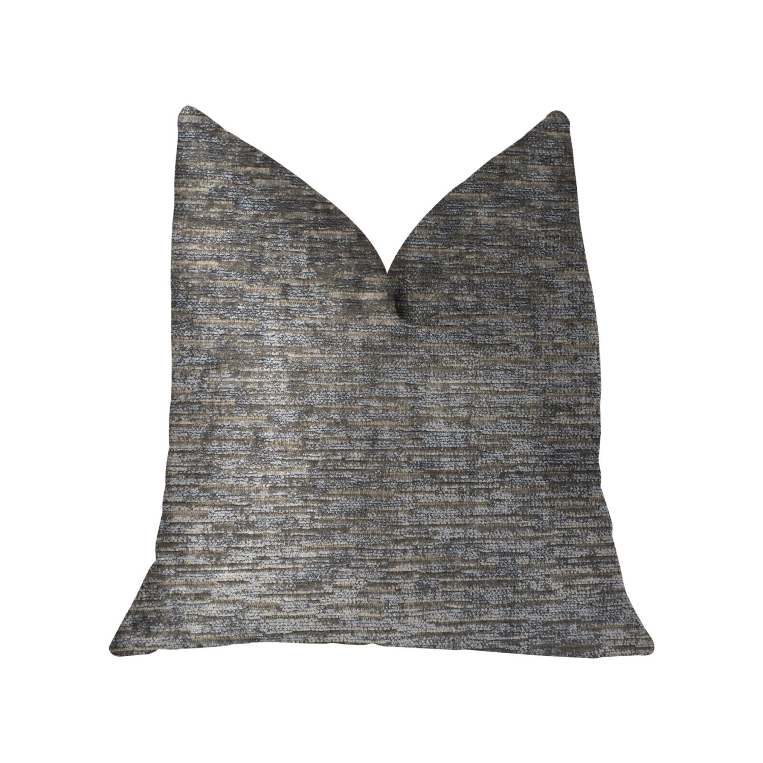 Plutus Drizziling Mist Gray Luxury Throw Pillow - Double Sided  20' X 30' Queen