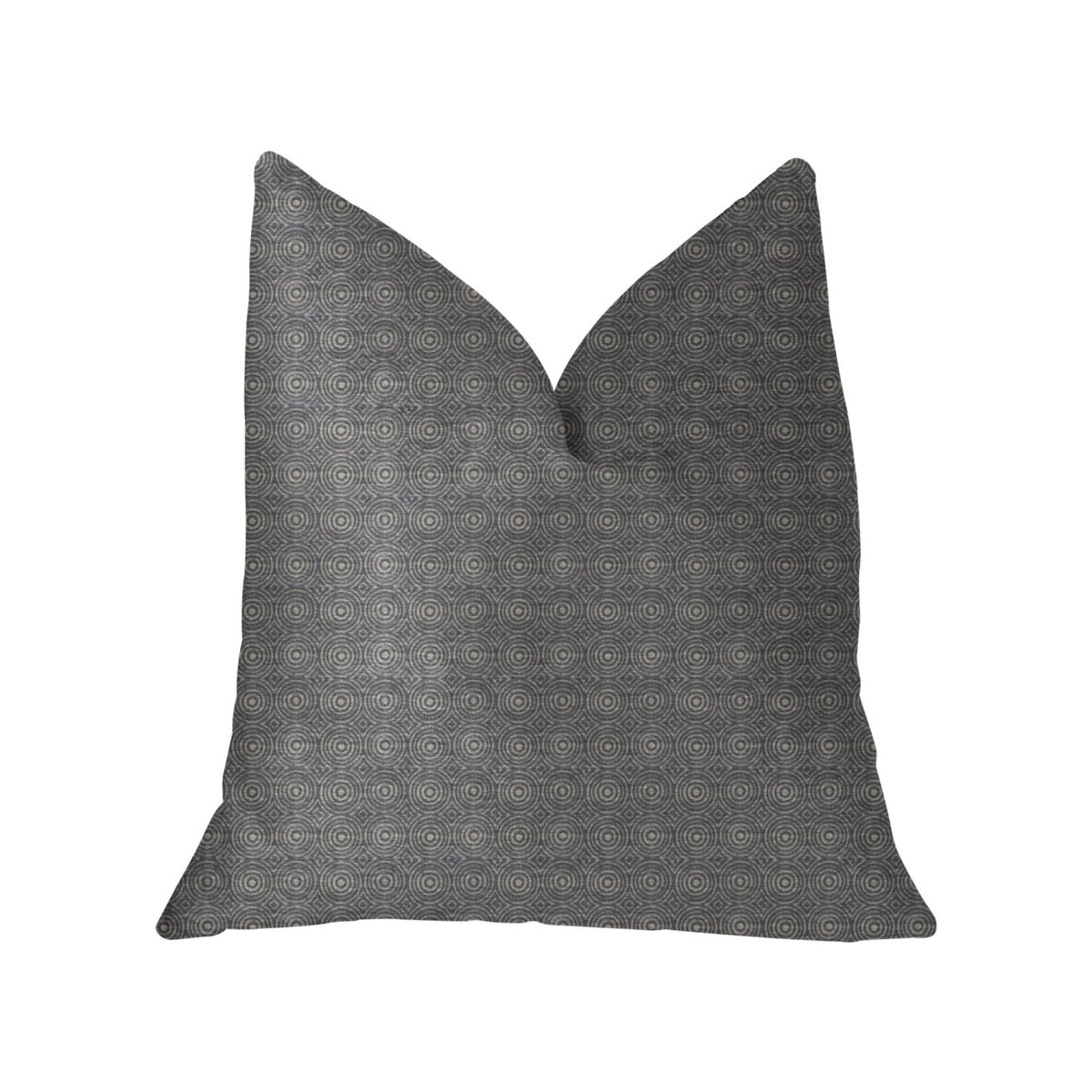 Plutus Halo Knights Blue And Gray Luxury Throw Pillow - Double Sided  18' X 18'