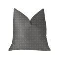 Plutus Halo Knights Blue And Gray Luxury Throw Pillow - Double Sided  26' X 26'