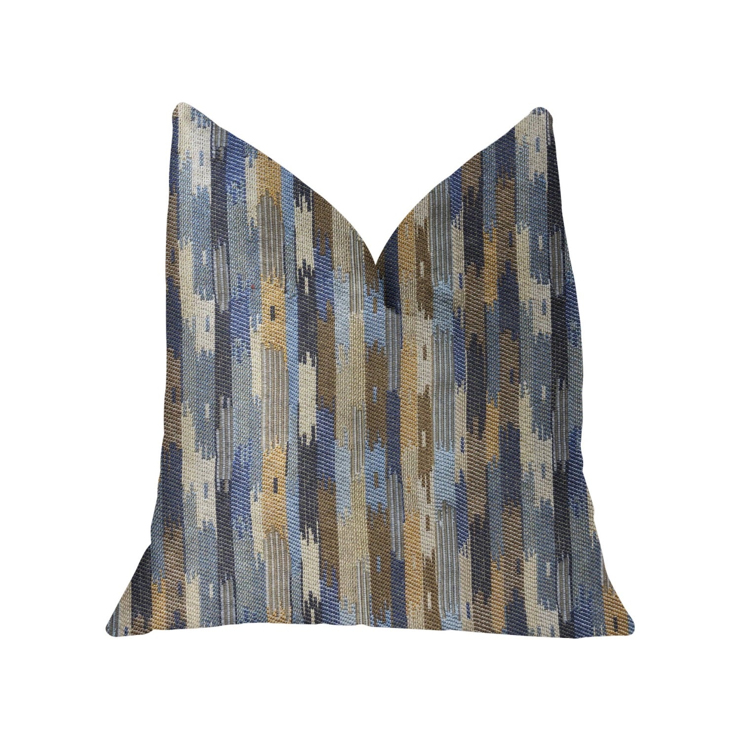 Plutus Hyde Park Multicolor Luxury Throw Pillow - Double Sided  16' X 16'