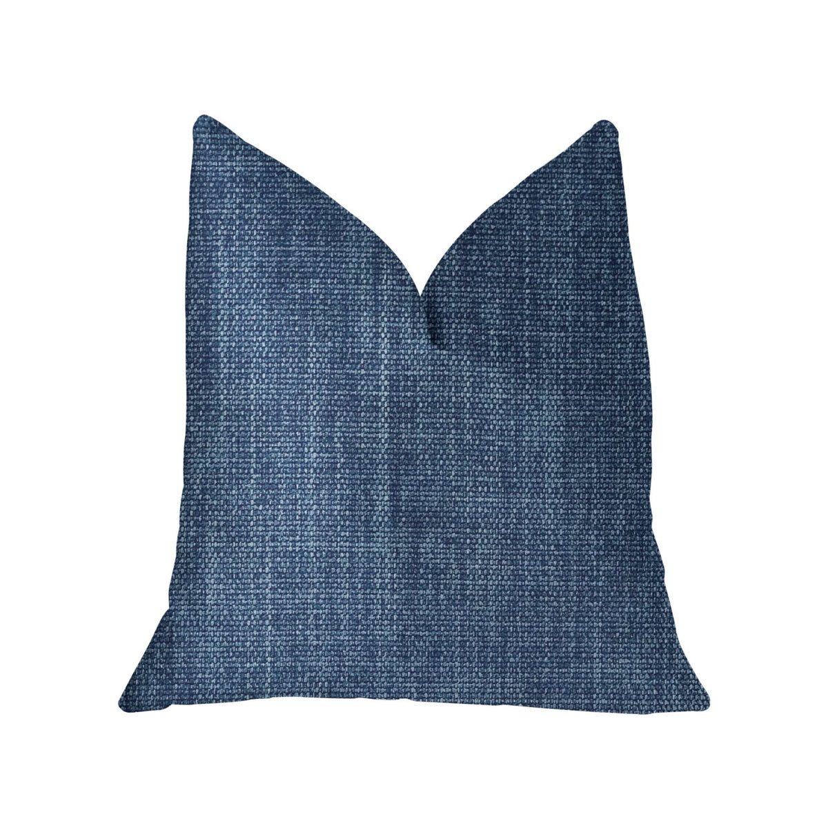 Plutus Blue Moon Blue Luxury Throw Pillow - Double Sided  22' X 22'