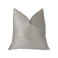 Plutus Plainville Beige Luxury Throw Pillow - Double Sided  20' X 20'