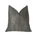 Plutus Bluejay Cayne  Blue And Gray Luxury Throw Pillow - Double Sided  22' X 22'