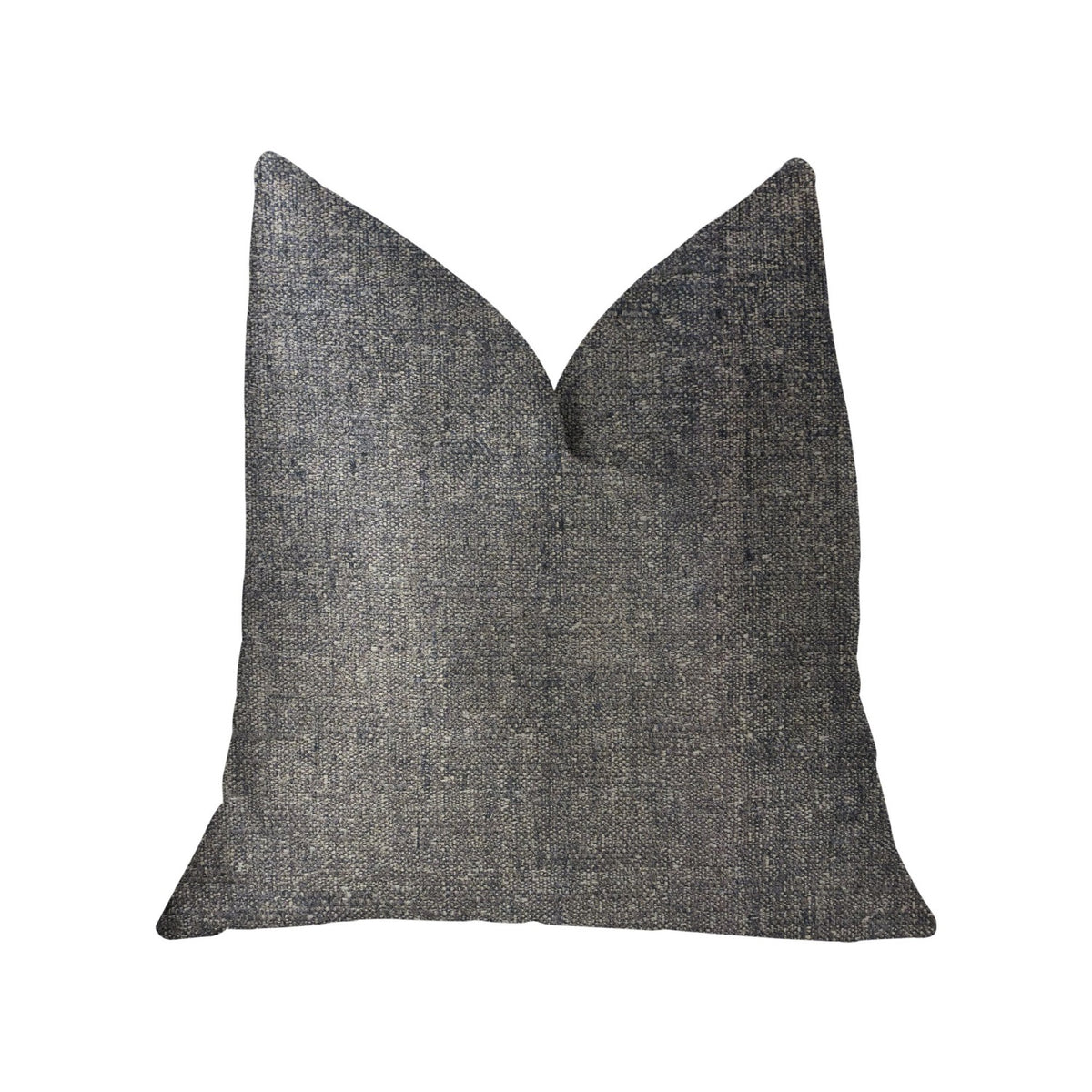Plutus Deep Mantra Charcoal Luxury Throw Pillow - Double Sided  20' X 36' King