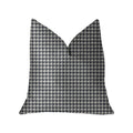 Plutus Element Black And White Luxury Throw Pillow - Double Sided  16' X 16'