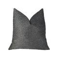Plutus Eloquent Haze Silver Luxury Throw Pillow - Double Sided  20' X 26' Standard