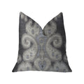 Plutus Social Butterfly Brown Shades Luxury Throw Pillow - Double Sided  26' X 26'