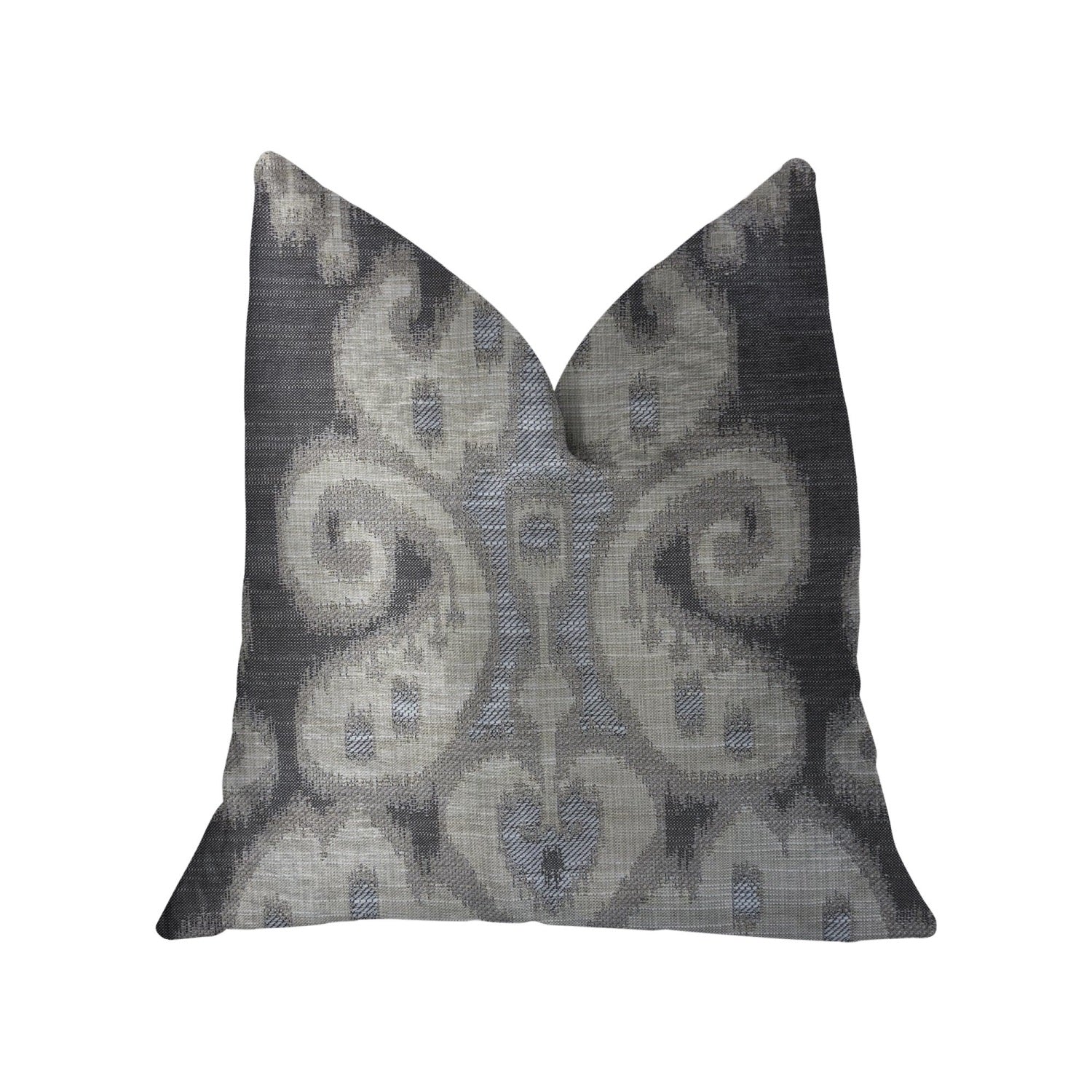 Plutus Social Butterfly Brown Shades Luxury Throw Pillow - Double Sided  26' X 26'