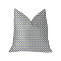 Plutus Object Lens Blue And Beige Luxury Throw Pillow - Double Sided  20' X 30' Queen