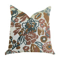 Plutus Floweret Luxury Throw Pillow - Double Sided  18' X 18'