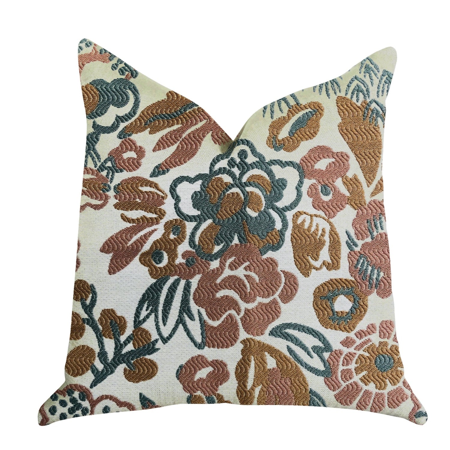Plutus Floweret Luxury Throw Pillow - Double Sided  20' X 26' Standard