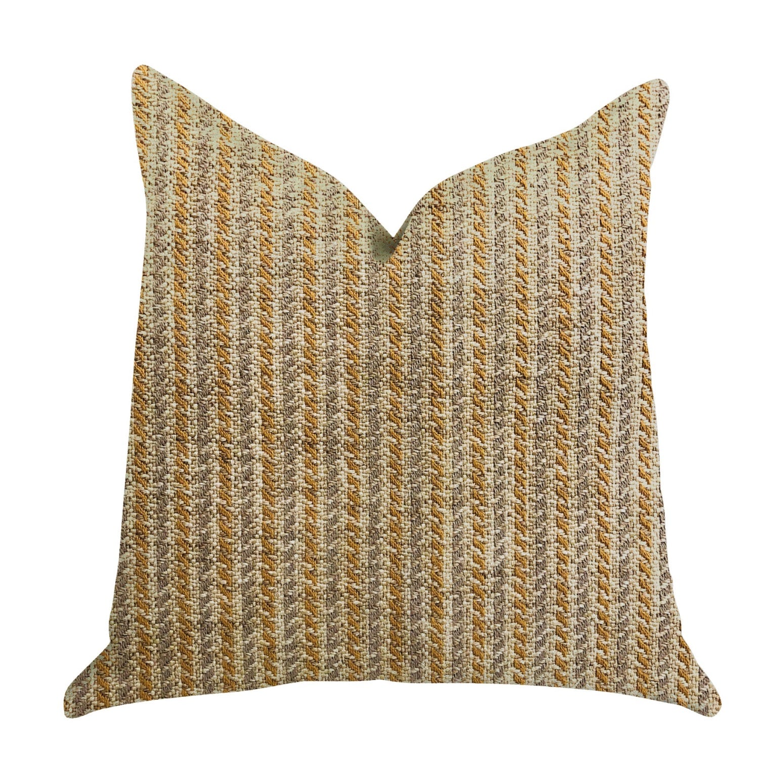 Plutus Woven Beliza Luxury Throw Pillow - Double Sided  24' X 24'