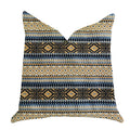 Plutus Daphne Diamante Textured Luxury Throw Pillow  - Double Sided  16' X 16'
