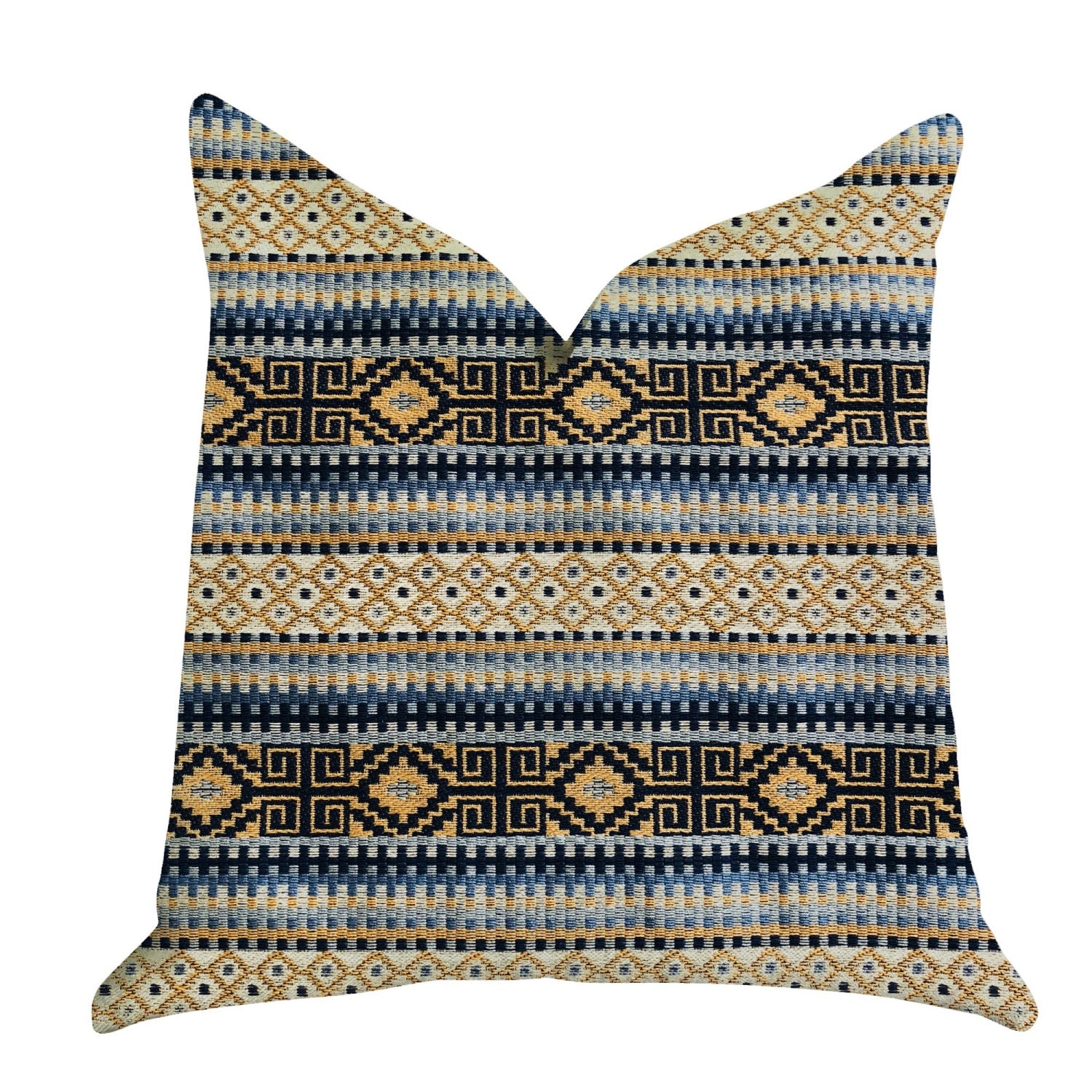 Plutus Daphne Diamante Textured Luxury Throw Pillow  - Double Sided  20' X 36' King