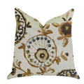 Plutus Daliani Floral Luxury Throw Pillow - Double Sided  20' X 36' King