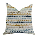 Plutus Caspian Rush Patterned Luxury Throw Pillow - Double Sided  24' X 24'