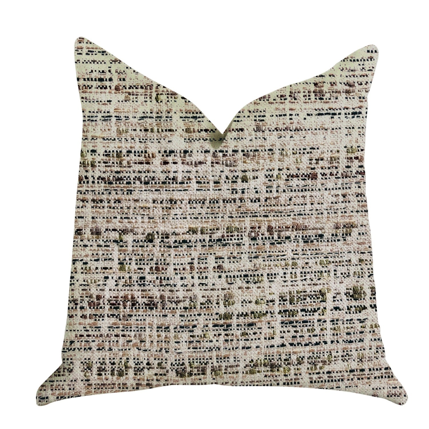 Plutus Secret Sandbox Multi Color Luxury Throw Pillow - Double Sided  20' X 36' King