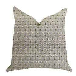 Plutus Circular Ringed Luxury Throw Pillow - Double Sided  24' X 24'