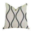 Plutus Bella Curve Green And Beige Luxury Throw Pillow - Double Sided  20' X 20'