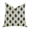 Plutus Cacti Pear In Green And Beige Color Luxury Throw Pillow - Double Sided  22' X 22'