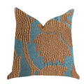 Plutus Golden Arabella Vine In Green And Bronze Tones Luxury Throw Pillow  - Double Sided  12' X 25'