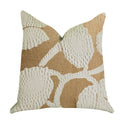 Plutus Golden Arabella Vine In Bronze Tones Luxury Throw Pillow - Double Sided  20' X 36' King