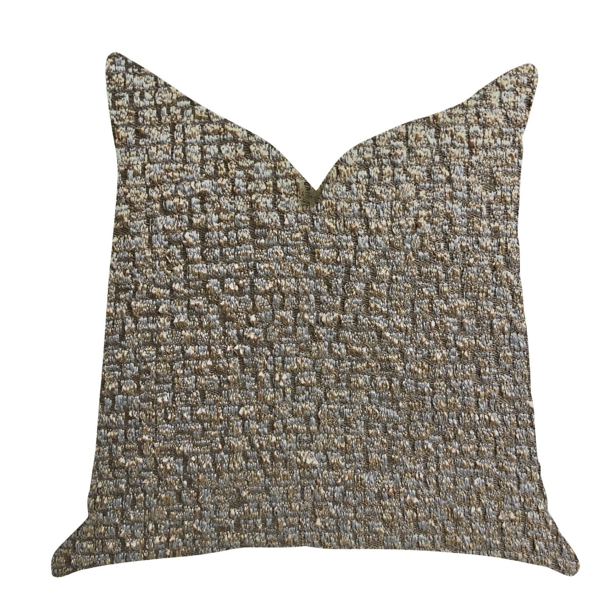Plutus Moondust Radiance Luxury Throw Pillow In Gold Leaf  - Double Sided  20' X 20'