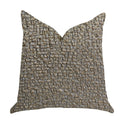Plutus Moondust Radiance Luxury Throw Pillow In Gold Leaf  - Double Sided  24' X 24'