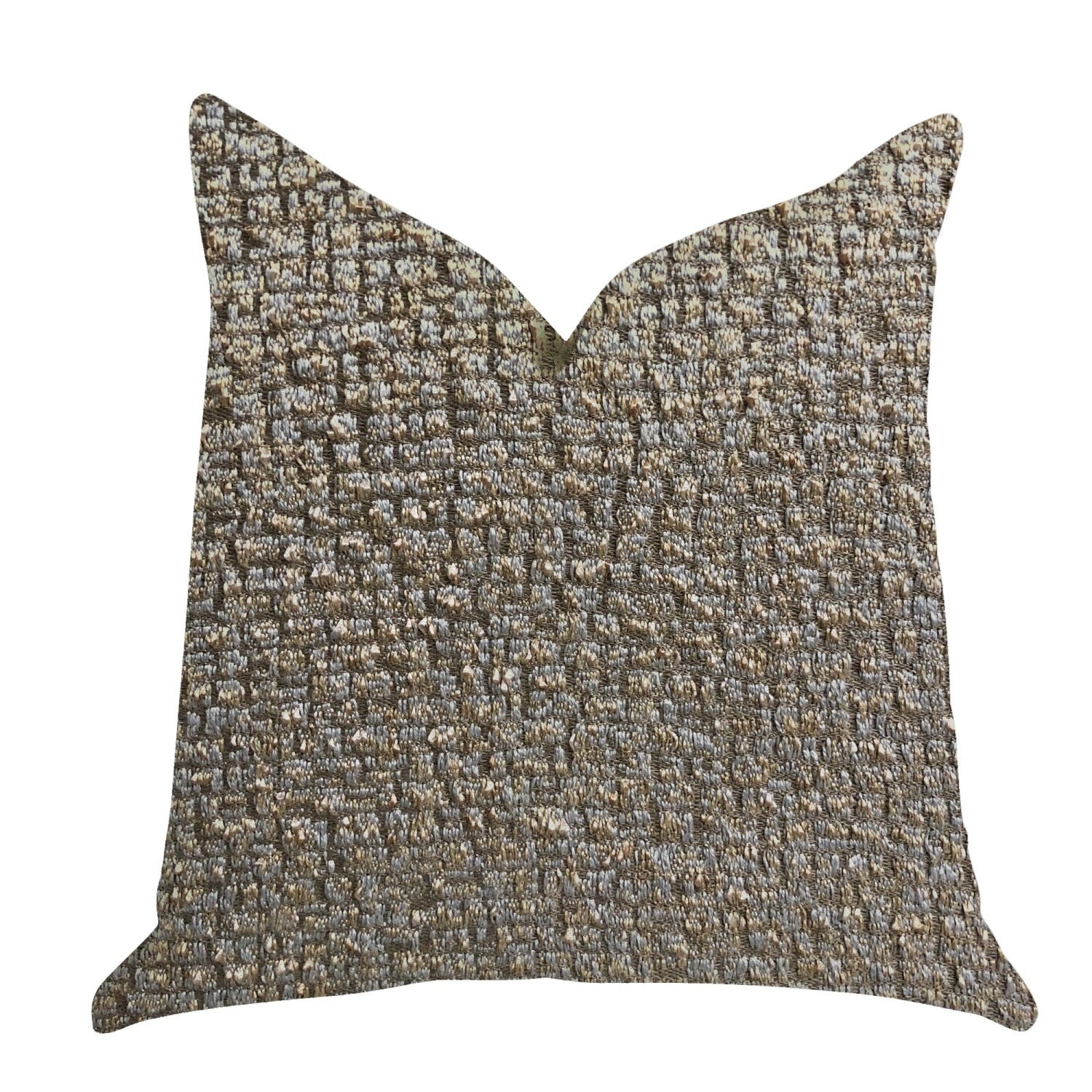 Plutus Moondust Radiance Luxury Throw Pillow In Gold Leaf  - Double Sided  26' X 26'