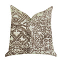 Plutus Dusky Cosmo Textured Luxury Throw Pillow - Double Sided  18' X 18'