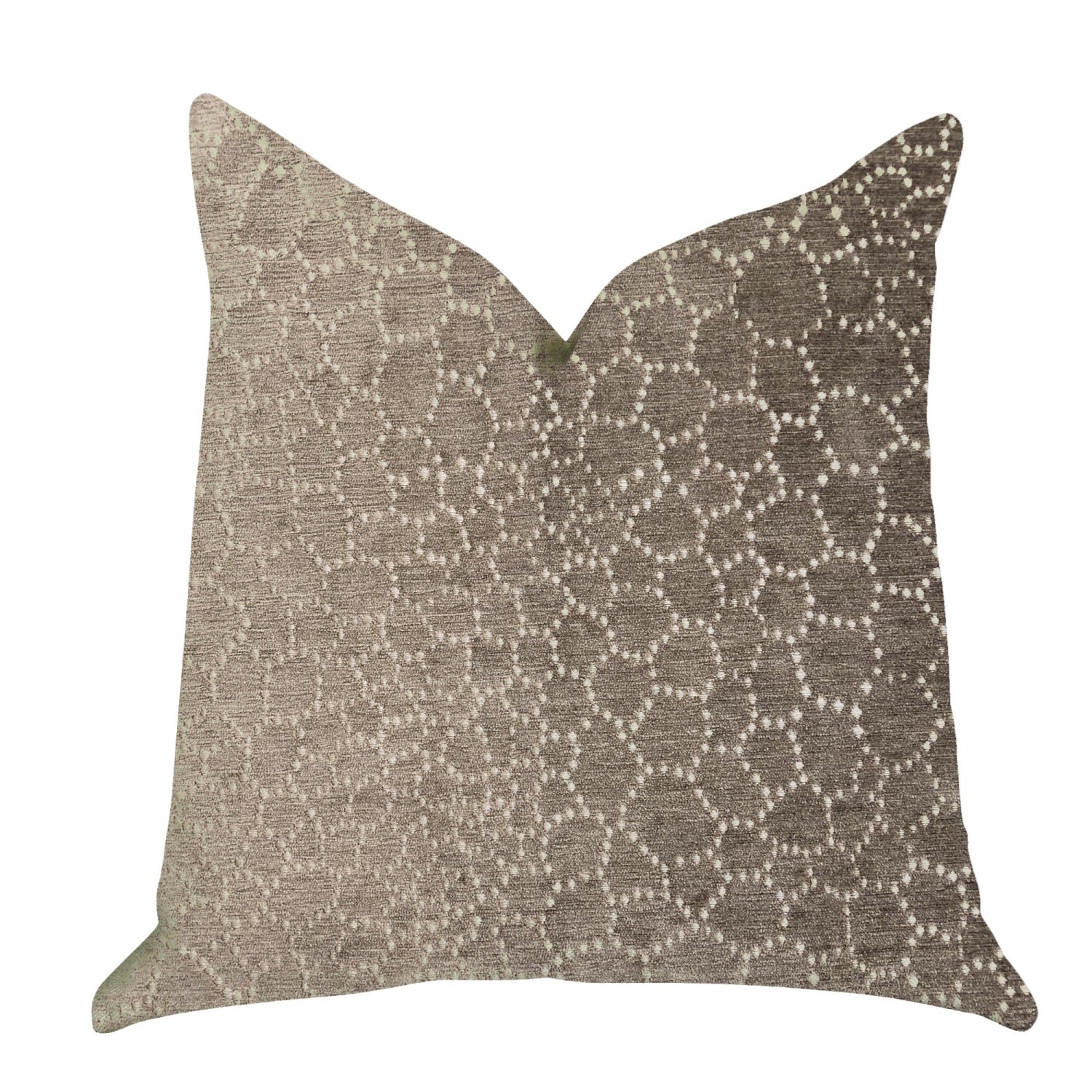 Plutus Bubbly Gal Luxury Throw Pillow In Beige Tones - Double Sided  20' X 36' King
