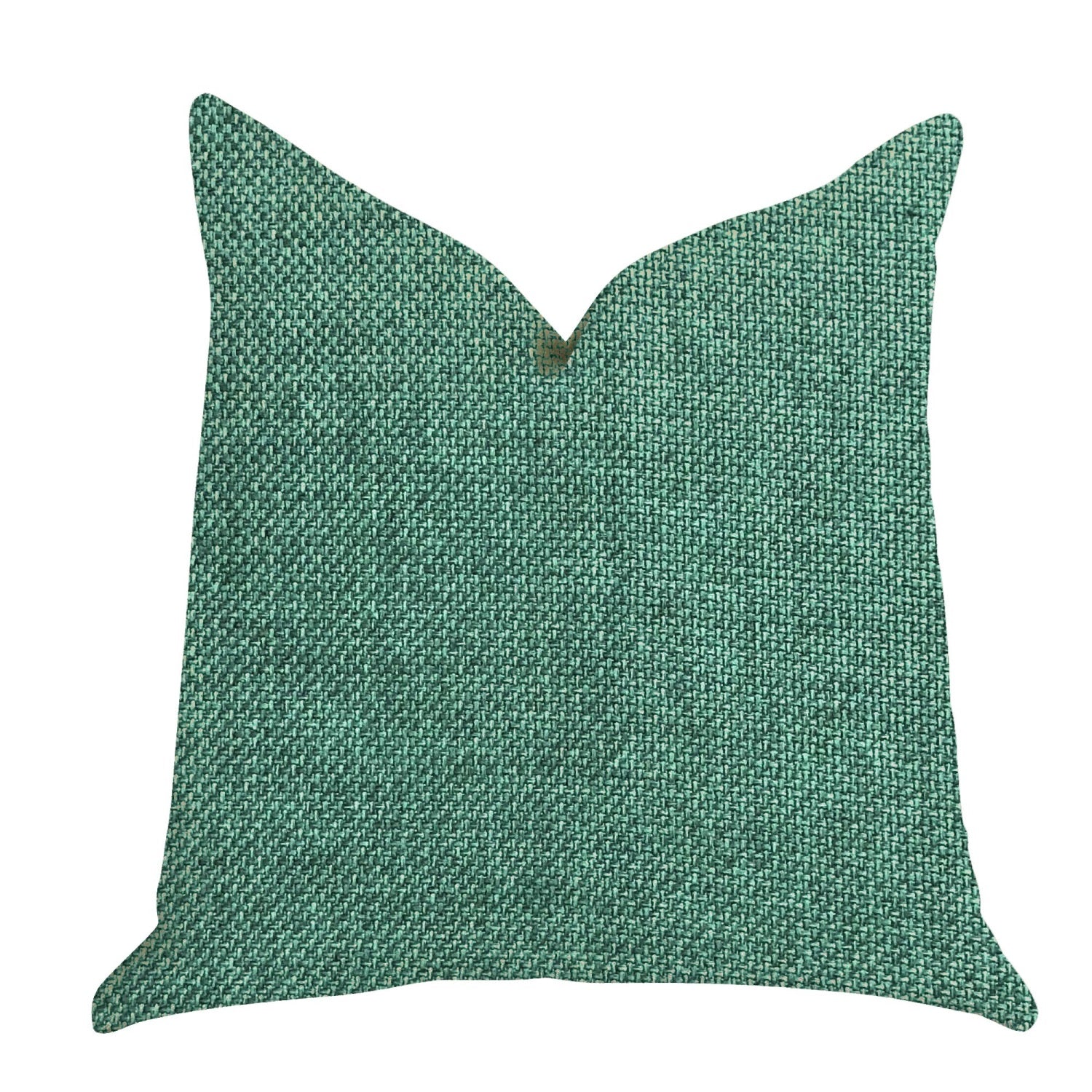 Plutus Grass Seed Luxury Throw Pillow In Green  - Double Sided  22' X 22'